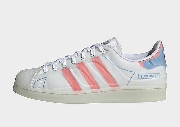 adidas Originals Chaussure Superstar Futureshell - Cloud White / Semi Solar Red / Bright Blue, Cloud