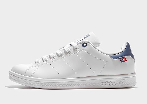 adidas Baskets Stan Smith Junior - Cloud White / Scarlet / Crew Blue, Cloud White / Scarlet / Crew B