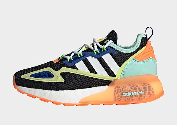 adidas Originals Chaussure ZX 2K Boost - Core Black / Cloud White / Screaming Orange, Core Black / C