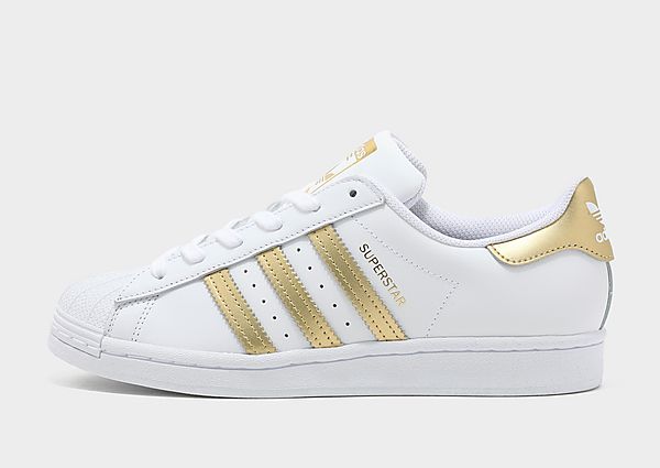 adidas Originals Chaussure Superstar - Cloud White / Gold Metallic / Cloud White, Cloud White / Gold