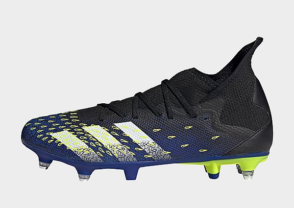 adidas Chaussure Predator Freak.3 Terrain gras - Core Black / Cloud White / Solar Yellow, Core Black
