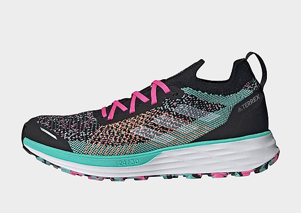adidas Chaussure de trail running Terrex Two Primeblue - Core Black / Cloud White / Acid Mint, Core