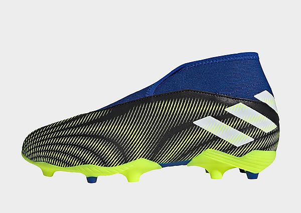 adidas Chaussure Nemeziz.3 Laceless Terrain souple - Core Black / Cloud White / Solar Yellow, Core B