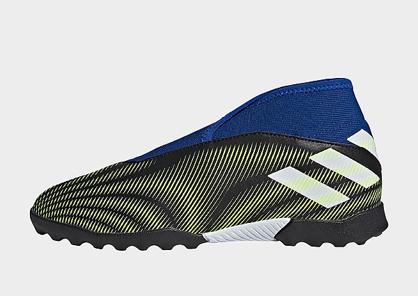adidas Chaussure Nemeziz.3 Laceless Terrain turf - Core Black / Cloud White / Solar Yellow, Core Bla