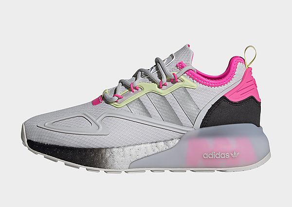 adidas Originals Chaussure ZX 2K Boost - Dash Grey / Silver Metallic / Yellow Tint, Dash Grey / Silv