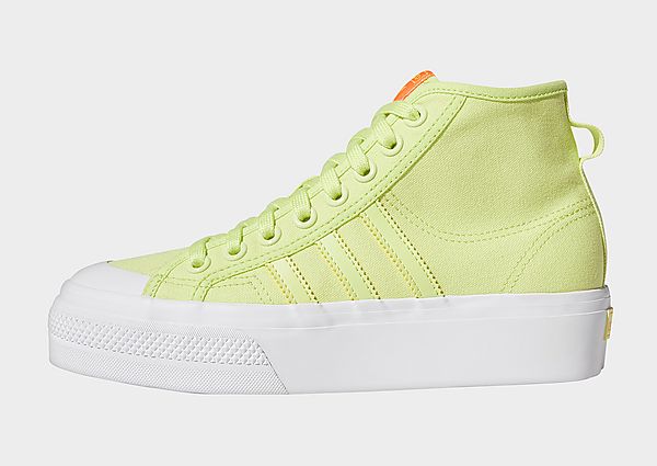 adidas Originals Chaussure Nizza Platform Mid - Semi Frozen Yellow / Cloud White / Solar Red, Semi F