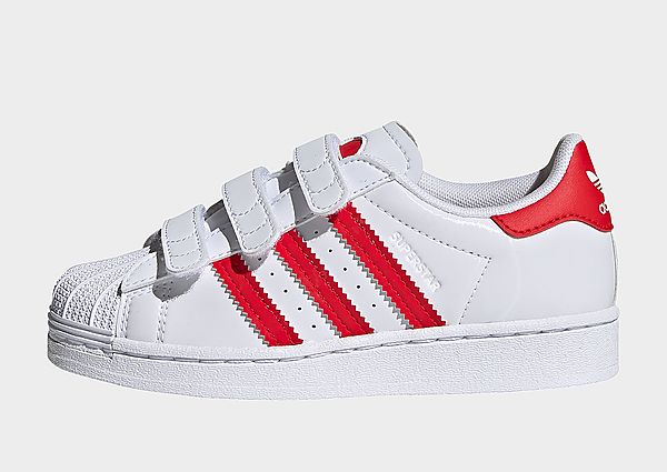 adidas Originals Chaussure Superstar - Cloud White / Vivid Red / Cloud White, Cloud White / Vivid Re