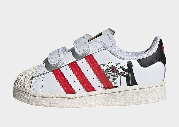 adidas Originals Chaussure Superstar Star Wars - Cloud White / Scarlet / Chalk White, Cloud White /