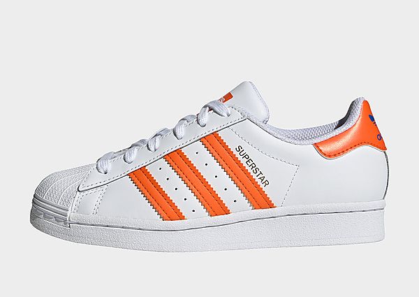 adidas Originals Chaussure Superstar - Cloud White / Blue / Gold Metallic, Cloud White / Blue / Gold