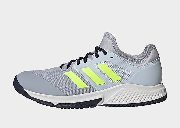 adidas Chaussure Court Team Bounce Indoor - Halo Silver / Hi-Res Yellow / Halo Blue, Halo Silver / H