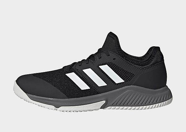 adidas Chaussure Court Team Bounce Indoor - Core Black / Cloud White / Grey Four, Core Black / Cloud