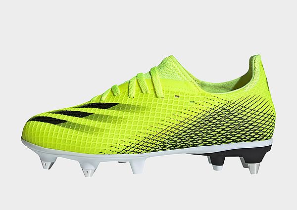 adidas Chaussure X Ghosted.3 Terrain gras - Solar Yellow / Core Black / Royal Blue, Solar Yellow / C