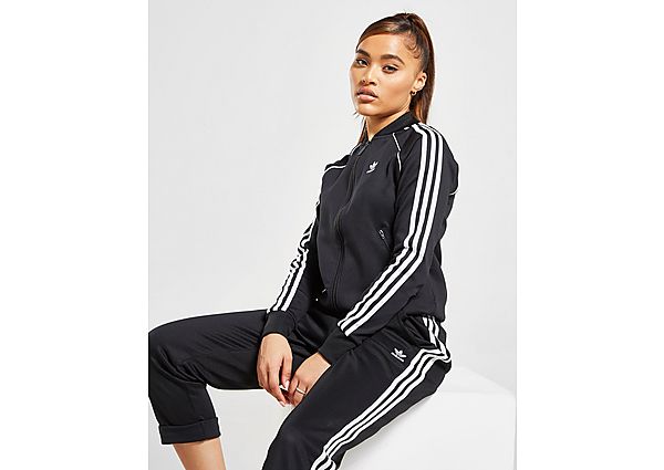 adidas Originals Veste de survêtement Primeblue SST Femme - Black / White, Black / White
