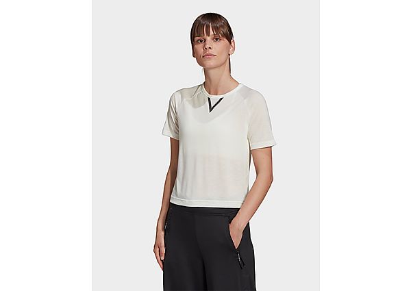 adidas T-shirt Karlie Kloss Crop - Off White, Off White