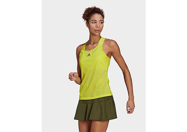 adidas Débardeur HEAT.RDY Primeblue Tennis Y - Acid Yellow / Crew Navy, Acid Yellow / Crew Navy