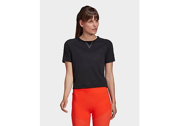 adidas T-shirt Karlie Kloss Crop - Black, Black