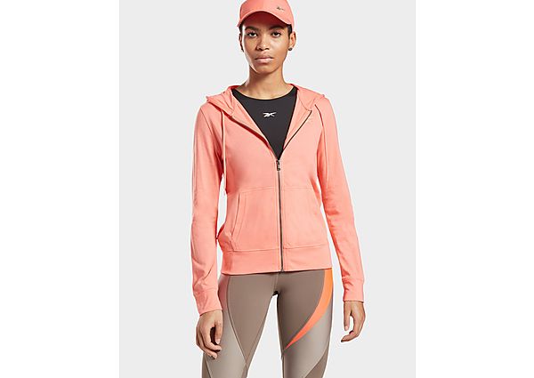 Reebok hoodie zippé en jersey reebok identity - Twisted Coral, Twisted Coral