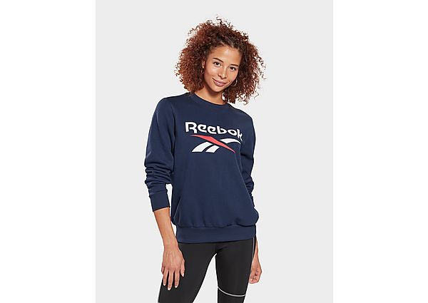 Reebok sweat à col rond reebok identity logo french terry - Vector Navy, Vector Navy