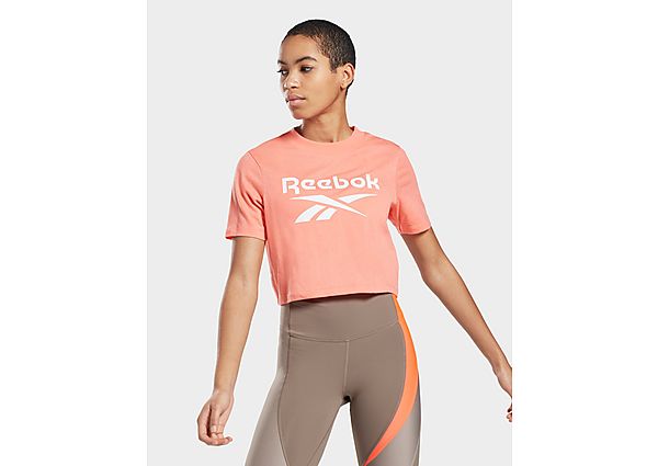 Reebok t-shirt crop reebok identity - Twisted Coral, Twisted Coral