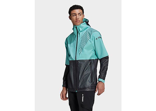 adidas Veste Terrex 3-Layer Zupahike Rain - Acid Mint / Black, Acid Mint / Black