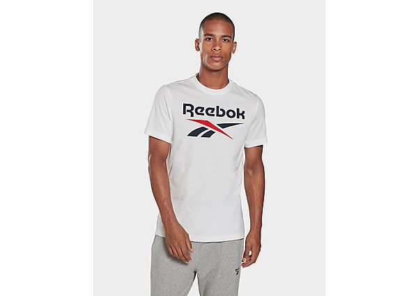 Reebok t-shirt imprimé series reebok stacked - White / Vector Navy, White / Vector Navy