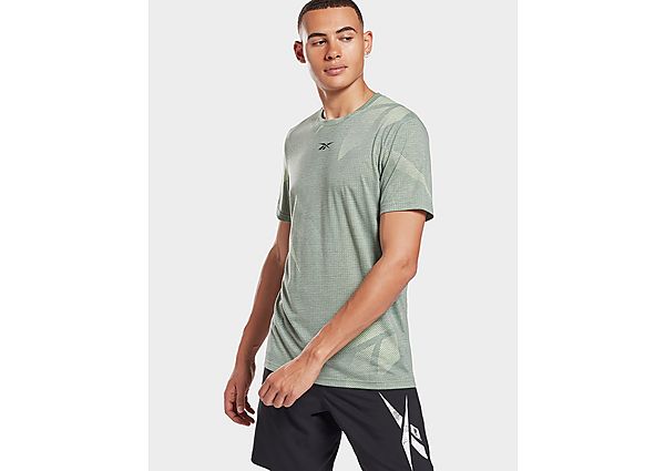 Reebok t-shirt workout ready avec imprimé intégral - Harmony Green, Harmony Green