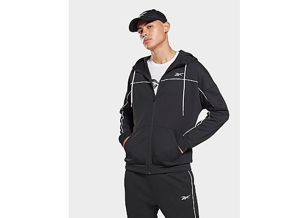 Reebok hoodie zippé en maille double workout ready - Black, Black