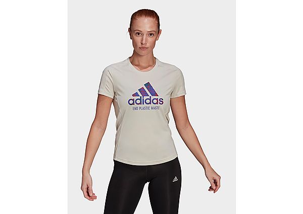 adidas T-shirt Run for the Oceans Graphic - Aluminium, Aluminium