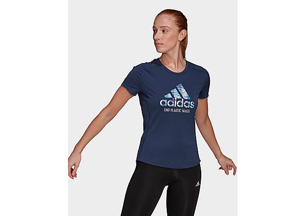 adidas T-shirt Run for the Oceans Graphic - Crew Navy, Crew Navy