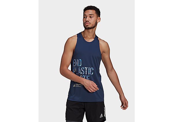 adidas Débardeur Run for the Oceans Graphic - Crew Navy, Crew Navy