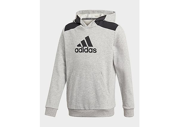adidas Sweat-shirt à capuche Logo - Medium Grey Heather / Black, Medium Grey Heather / Black