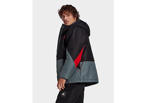 adidas Veste Back to Sport Insulated - Black / Scarlet, Black / Scarlet