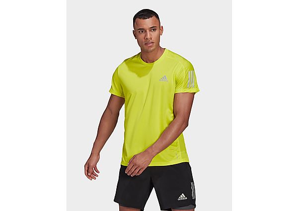 adidas T-shirt Own the Run - Acid Yellow, Acid Yellow