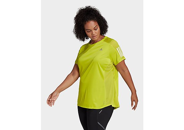 adidas T-shirt Own the Run (Grandes tailles) - Acid Yellow, Acid Yellow