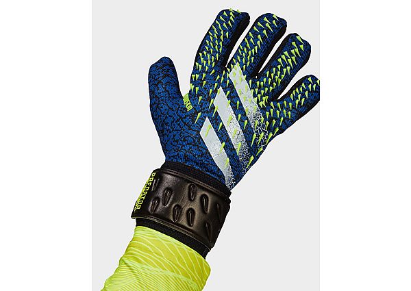 adidas Gants de gardien de but Predator League - Black / Royal Blue / Solar Yellow / White, Black /