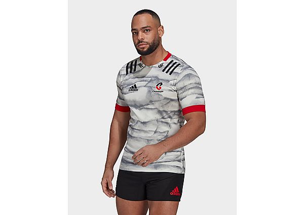 adidas Maillot Crusaders Rugby Alternate Replica - Non Dyed / Scarlet / Black, Non Dyed / Scarlet / 