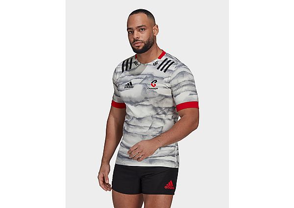 adidas Maillot Crusaders Rugby Alternate Replica - Non Dyed / Scarlet / Black, Non Dyed / Scarlet /