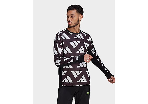 adidas Sweat-shirt Own The Run Celebration - Black / White, Black / White