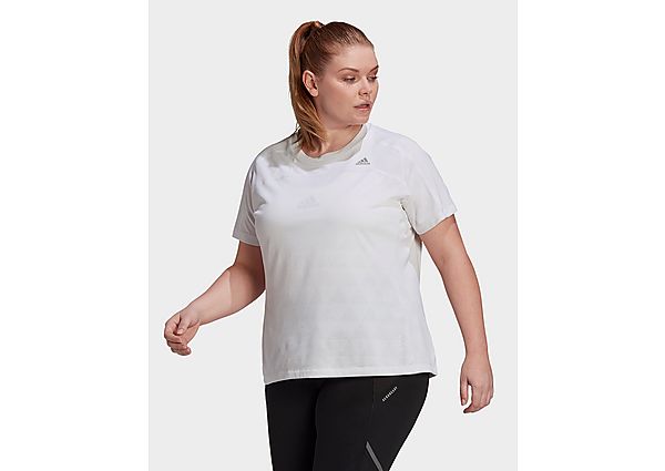 adidas T-shirt HEAT.RDY Running Tee (Grandes tailles) - White, White