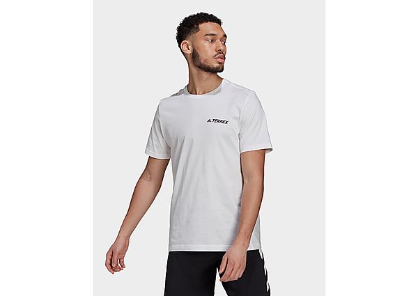 adidas T-shirt Terrex Graphic Rocklogo - White, White