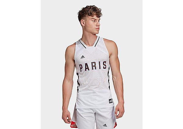 adidas Maillot Domicile Paris Basketball - White, White