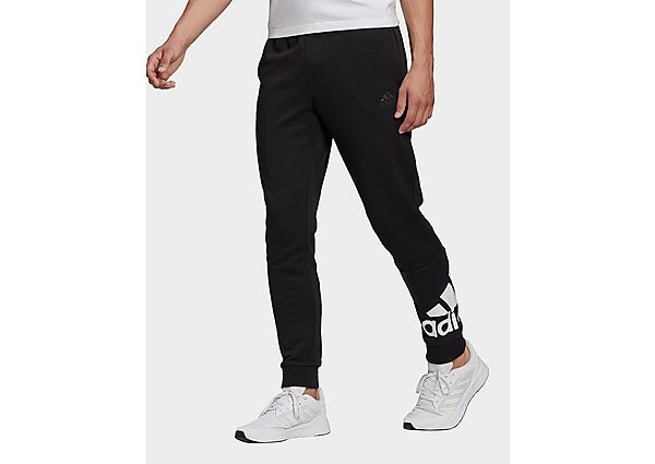 adidas Pantalon Essentials French Terry Tapered Cuff Logo - Black / White, Black / White