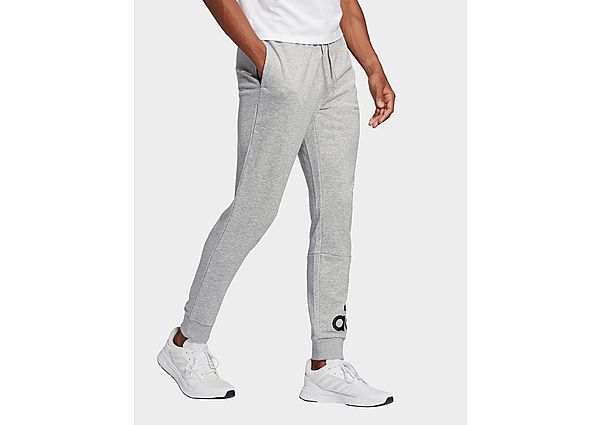 adidas Pantalon Essentials French Terry Tapered Cuff Logo - Medium Grey Heather / Black, Medium Grey