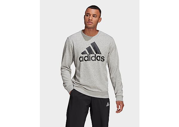 adidas Sweat-shirt Essentials Big Logo - Medium Grey Heather / Black, Medium Grey Heather / Black