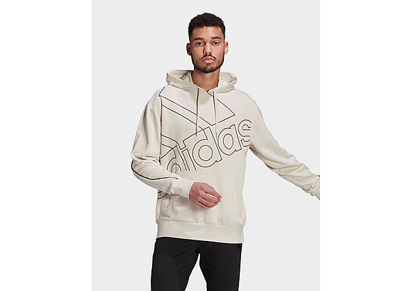 adidas Sweat-shirt à capuche Giant Logo (Non genré) - Aluminium / Black, Aluminium / Black