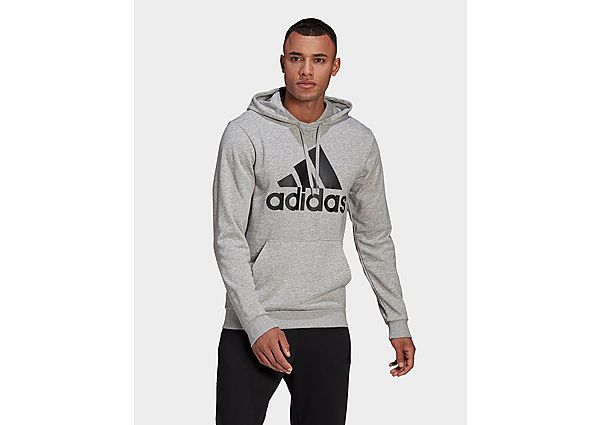 adidas Sweat-shirt à capuche Essentials Big Logo - Medium Grey Heather / Black, Medium Grey Heather