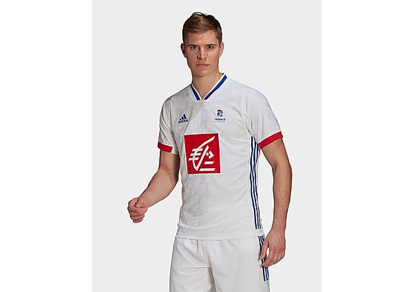 adidas Maillot France Handball Replica - White / Royal Blue, White / Royal Blue