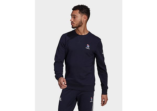 adidas Sweat-shirt France Handball Training Crew - Legend Ink, Legend Ink