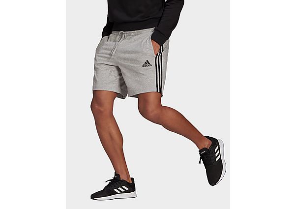 adidas Short AEROREADY Essentials 3-Stripes - Medium Grey Heather / Black, Medium Grey Heather / Bla