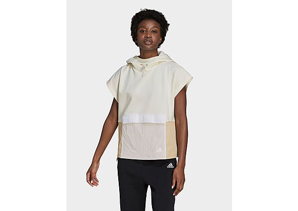 Adidas Sweat-shirt à capuche Sportswear Summer Pack - Cream White / Hazy Beige, Cream White / Hazy Beige